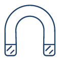 Magnetic flux monitoring icon